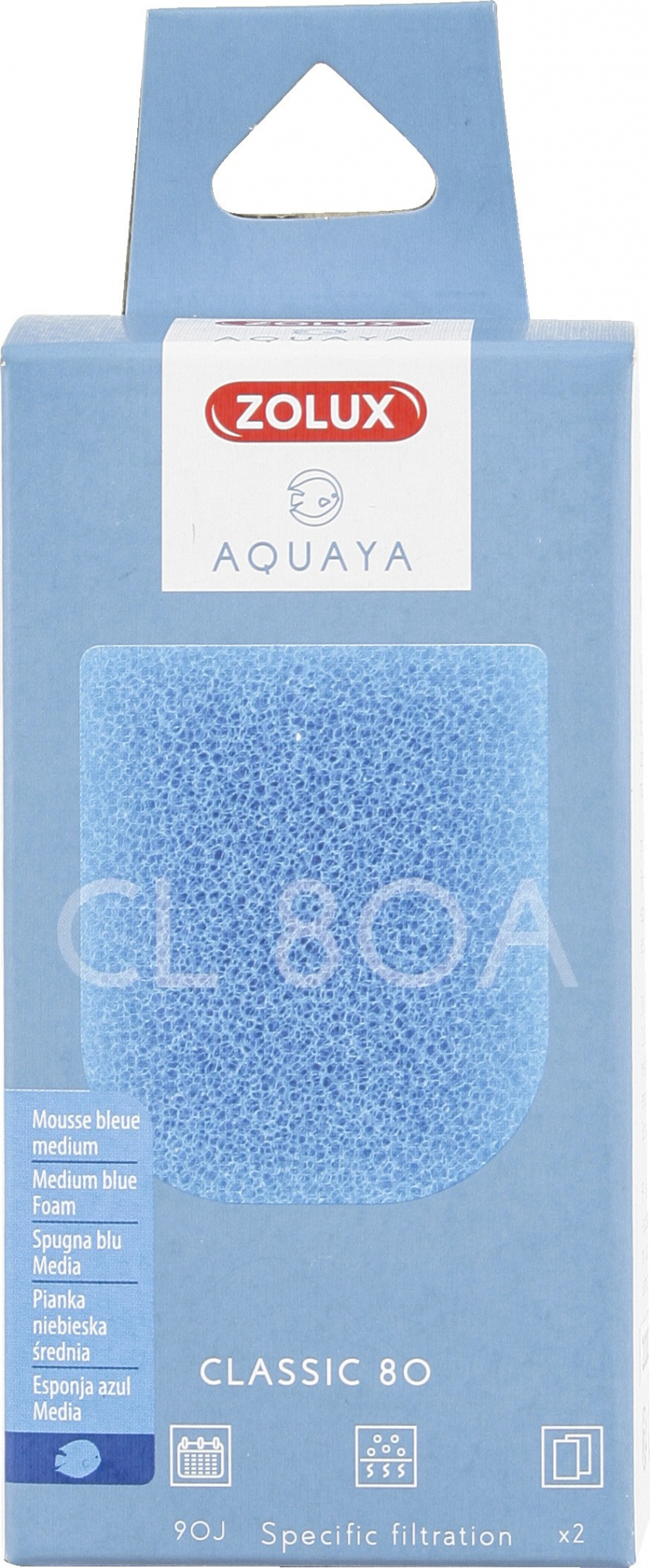 Mousse blu per filtro Classic Aquaya