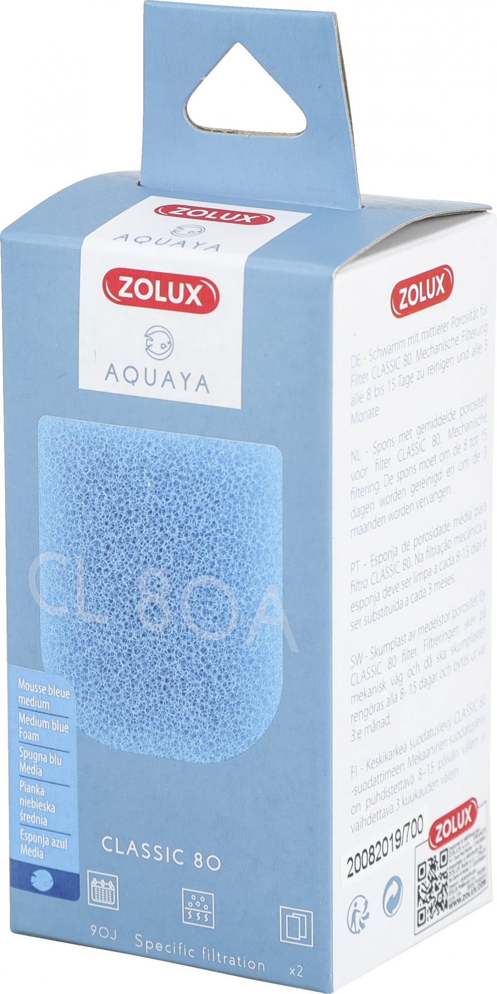 Esponja azul para filtro Classic Aquaya