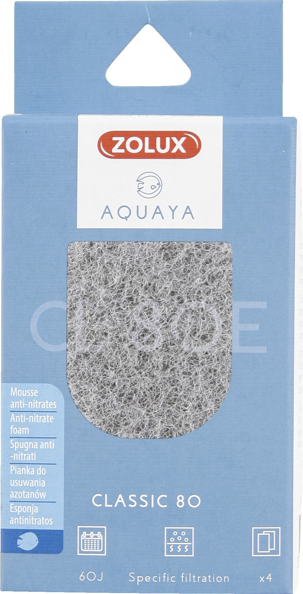 Esponja antinitratos para filtro Classic Aquaya