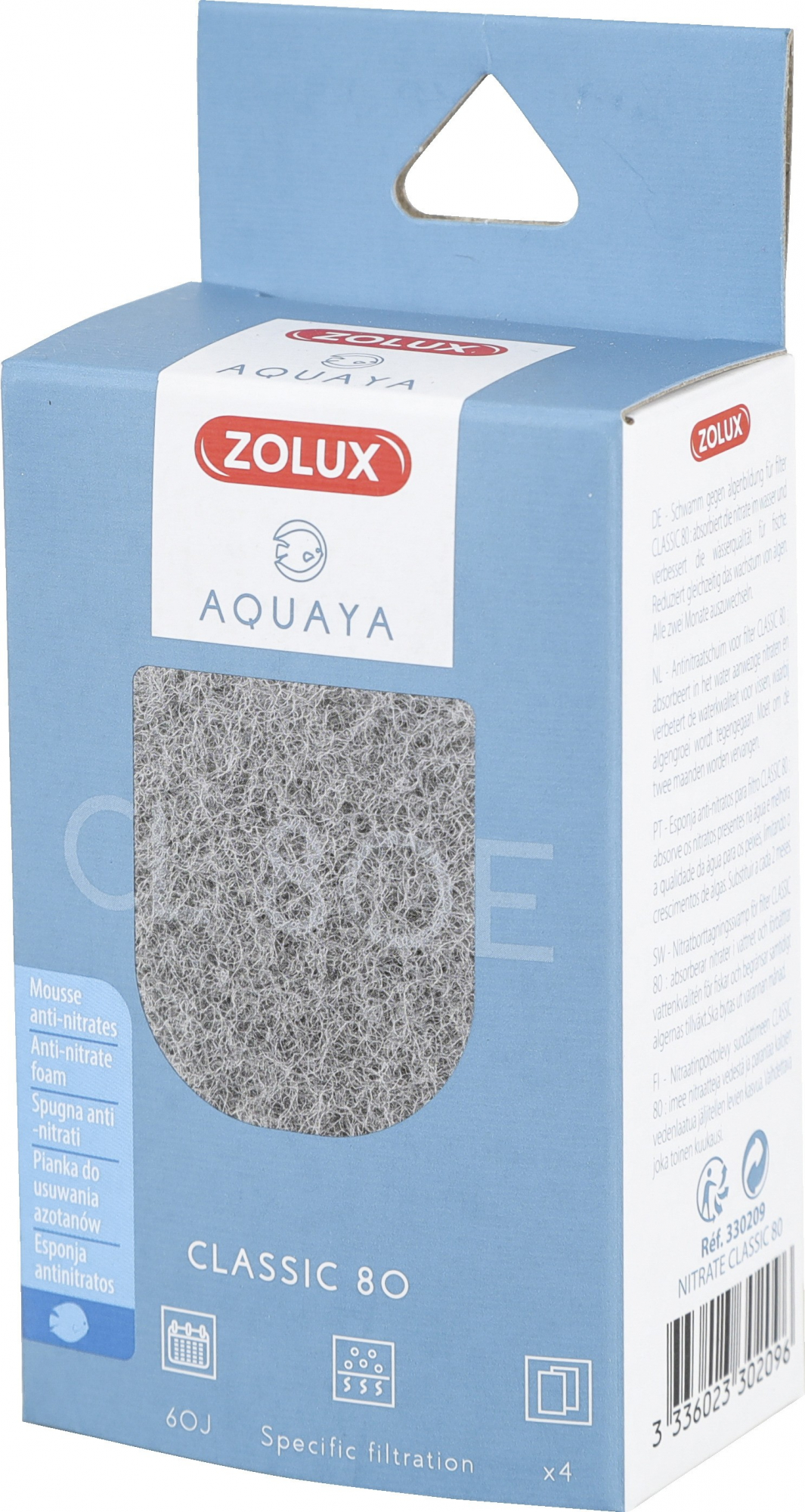 Mousse anti-nitrato per filtro Classic Aquaya