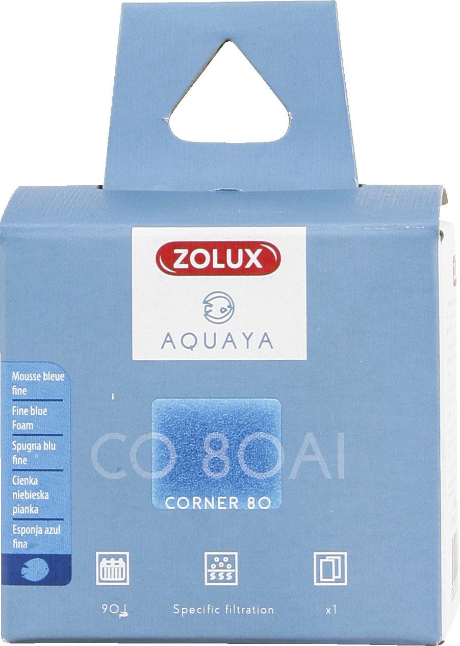 Feiner blauer Schaum AI für Filter Corner Aquaya