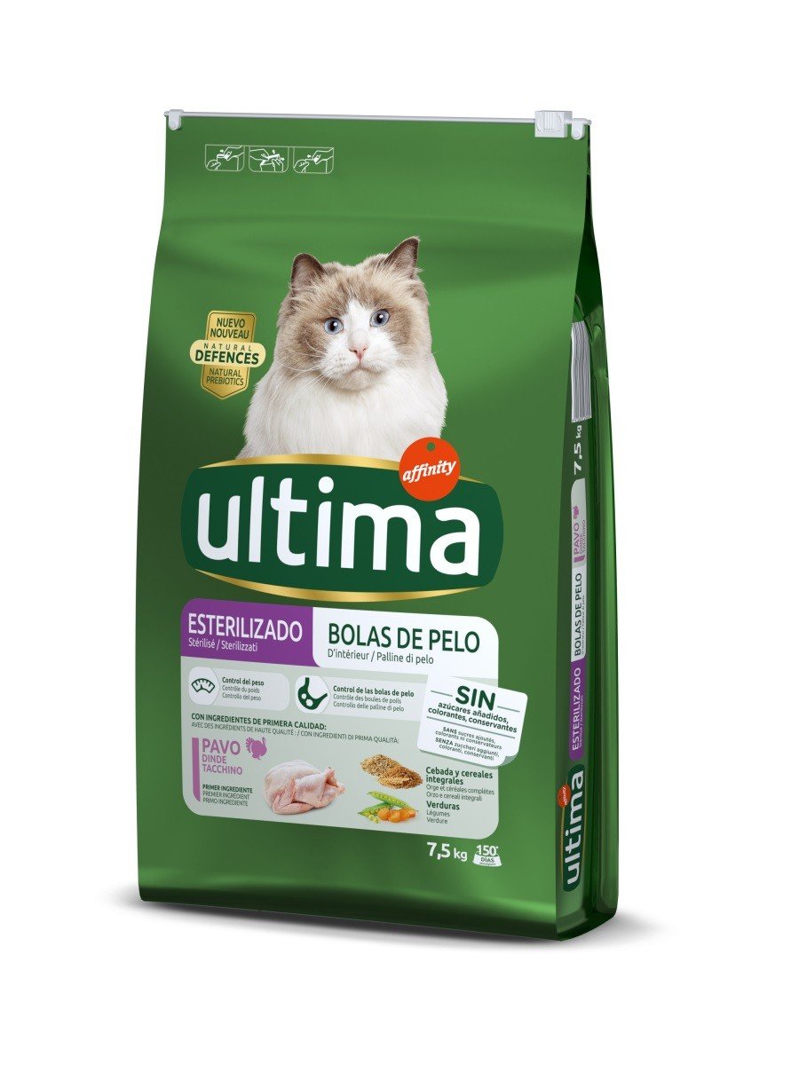 Affinity ULTIMA Stérilisé - Ração seca de peru para gato de interior esterilizado