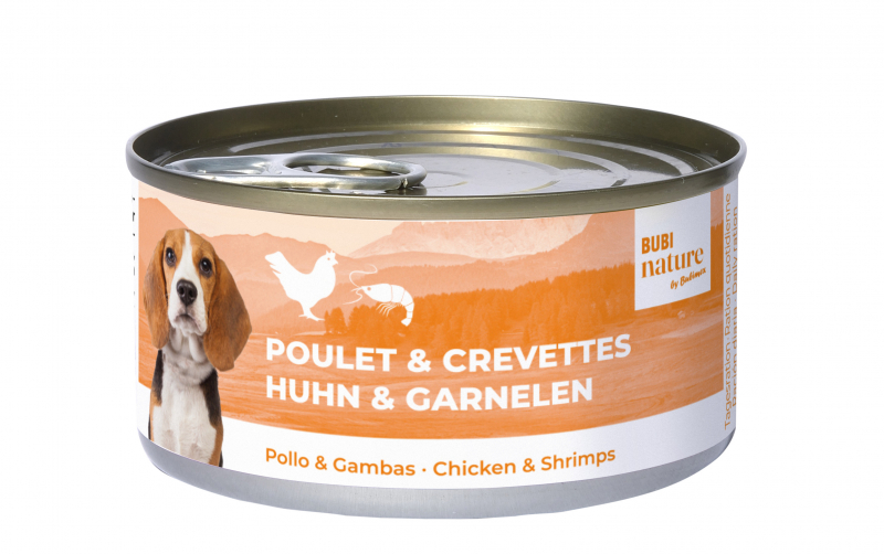 Pâtée BUBIMEX Bubi Nature Poulet & Crevettes pour chien