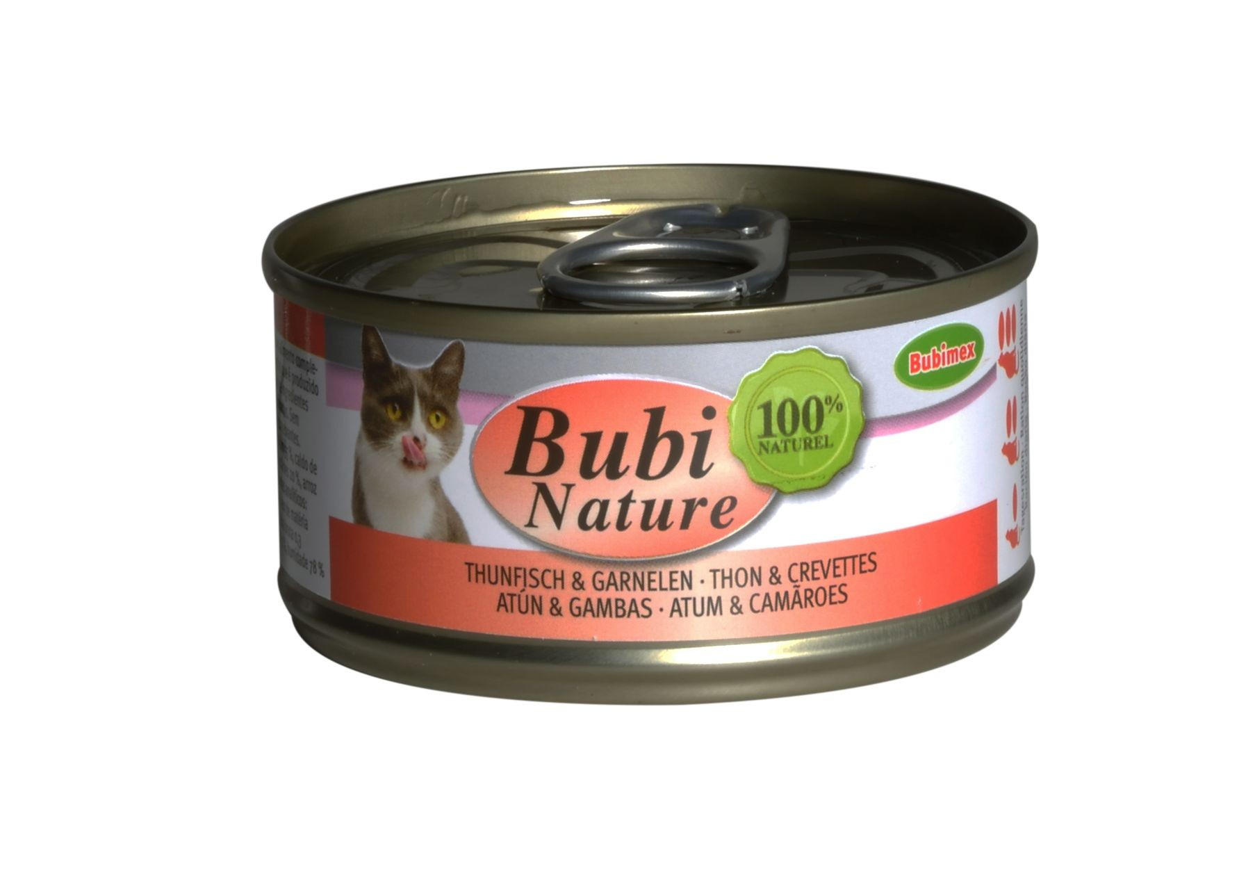 Alimento húmido BUBIMEX Bubi Nature Atum & Camarão para gato