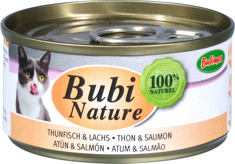 Patè BUBIMEX Bubi naturale Tonno e salmone per gatti