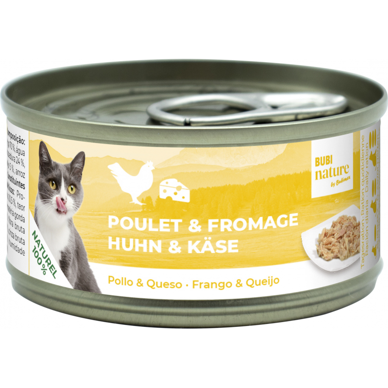 Pâtée BUBIMEX Bubi Nature Poulet & Fromage pour chat