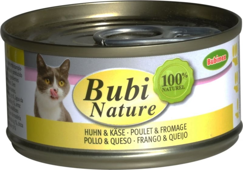 BUBIMEX Bubi nature Comida húmeda para gatos Pollo y Queso