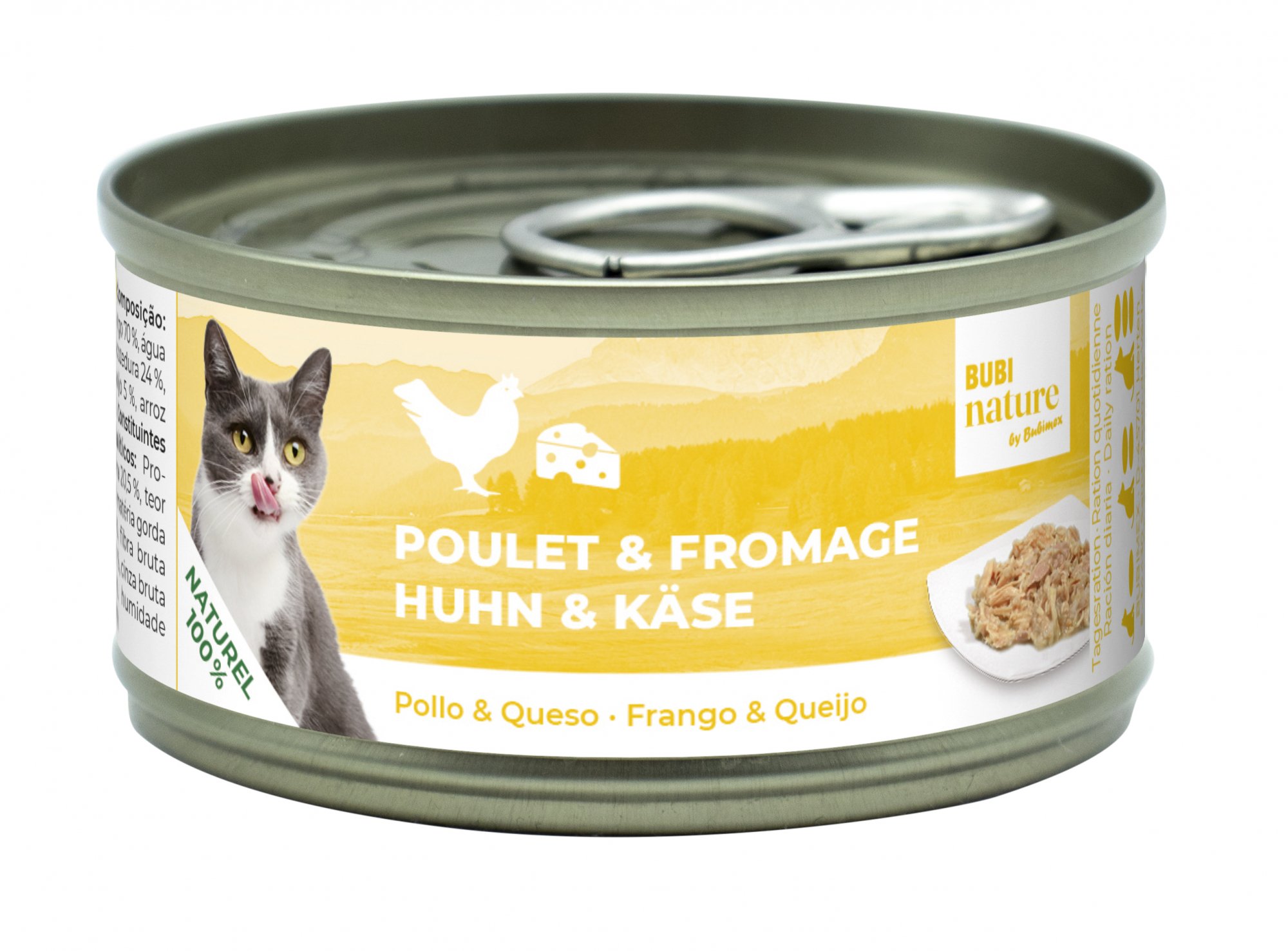 Pâtée BUBIMEX Bubi Nature Poulet & Fromage pour chat