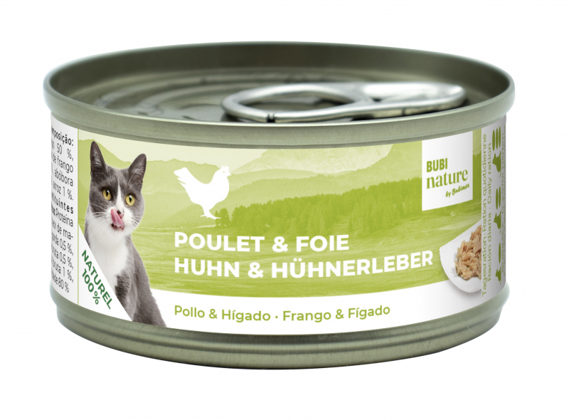 Pâtée BUBIMEX Bubi nature Poulet & Foie pour chat