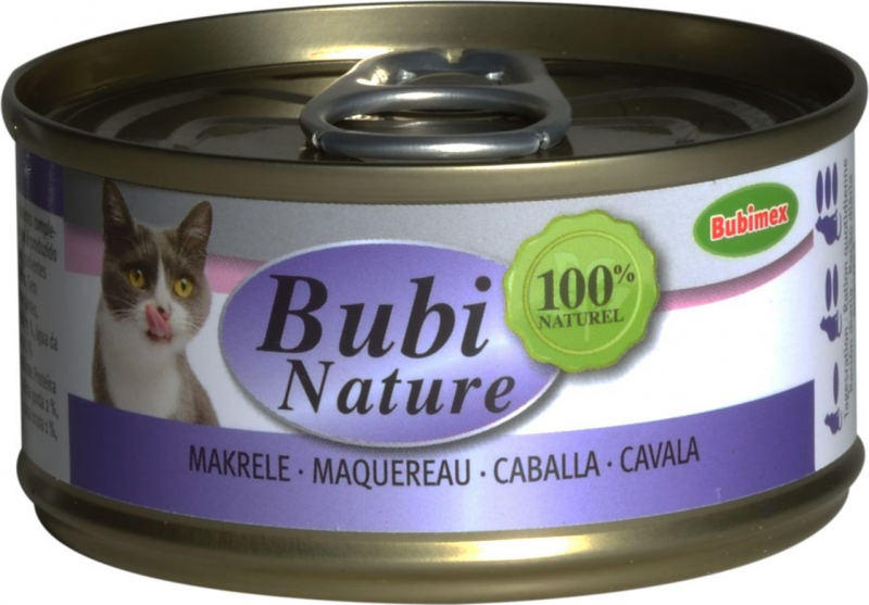 BUBIMEX Bubi nature Comida húmeda para gatos Caballa