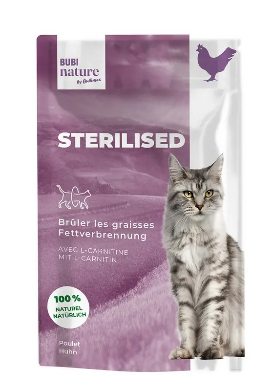 Pâtée BUBIMEX Bubi Nature Filet de Poulet en sachet pour chat stérilisé