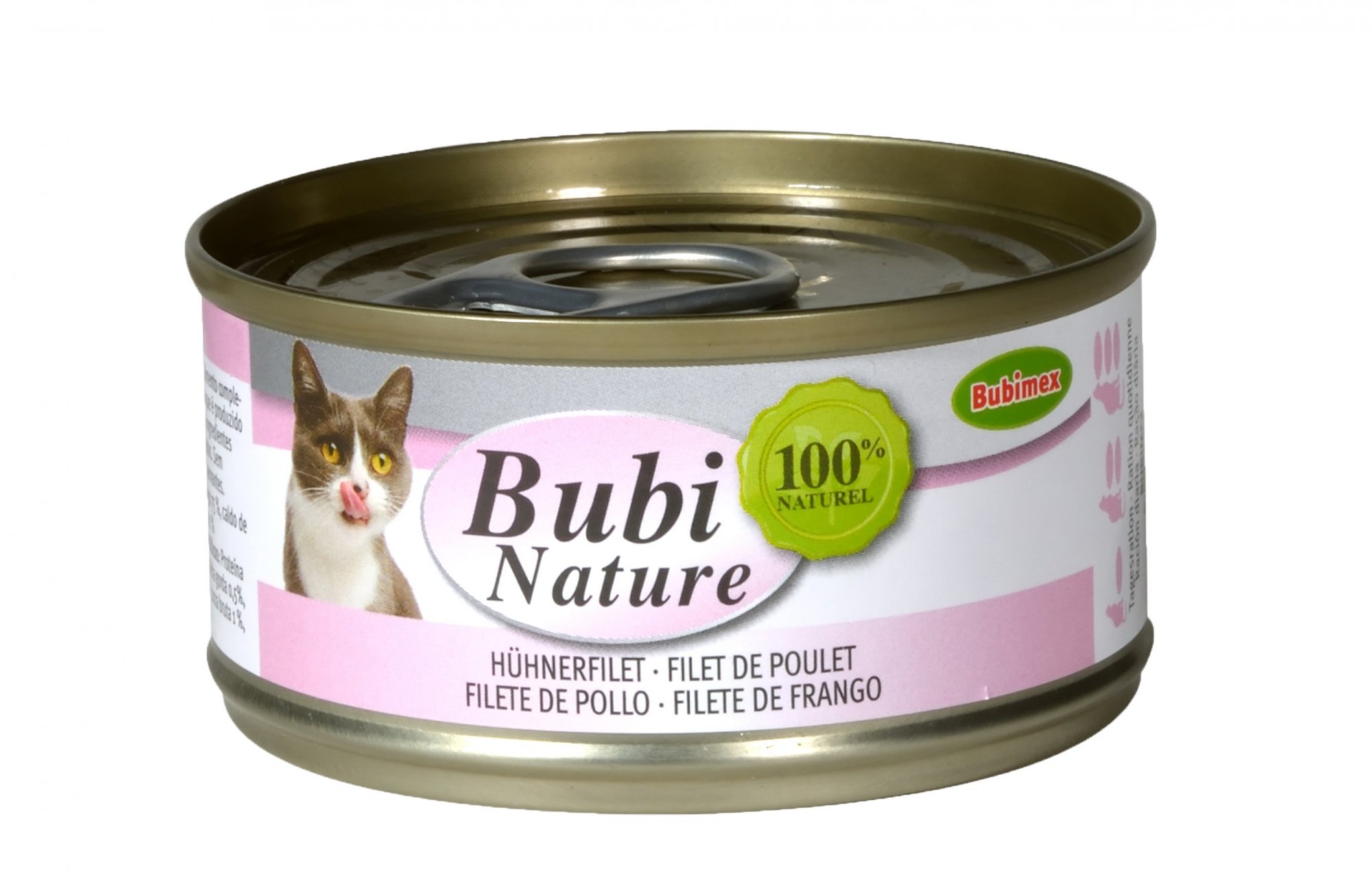 BUBIMEX Bubi Nature Comida húmeda para gatos Filete de pollo 140 g