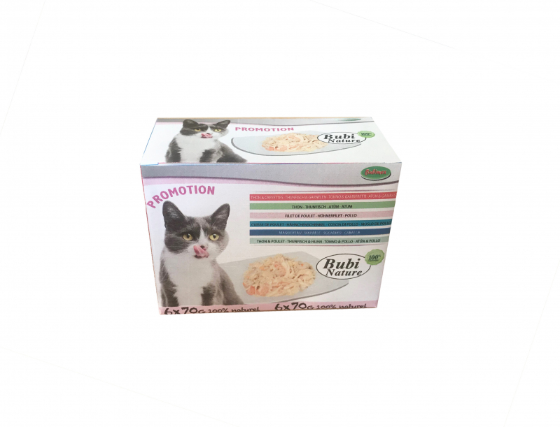 Patè BUBIMEX Multi-Pack Bubi Nature per gatti