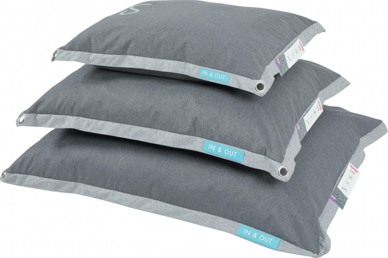 Coussin déhoussable imperméable gris Zolux In and Out