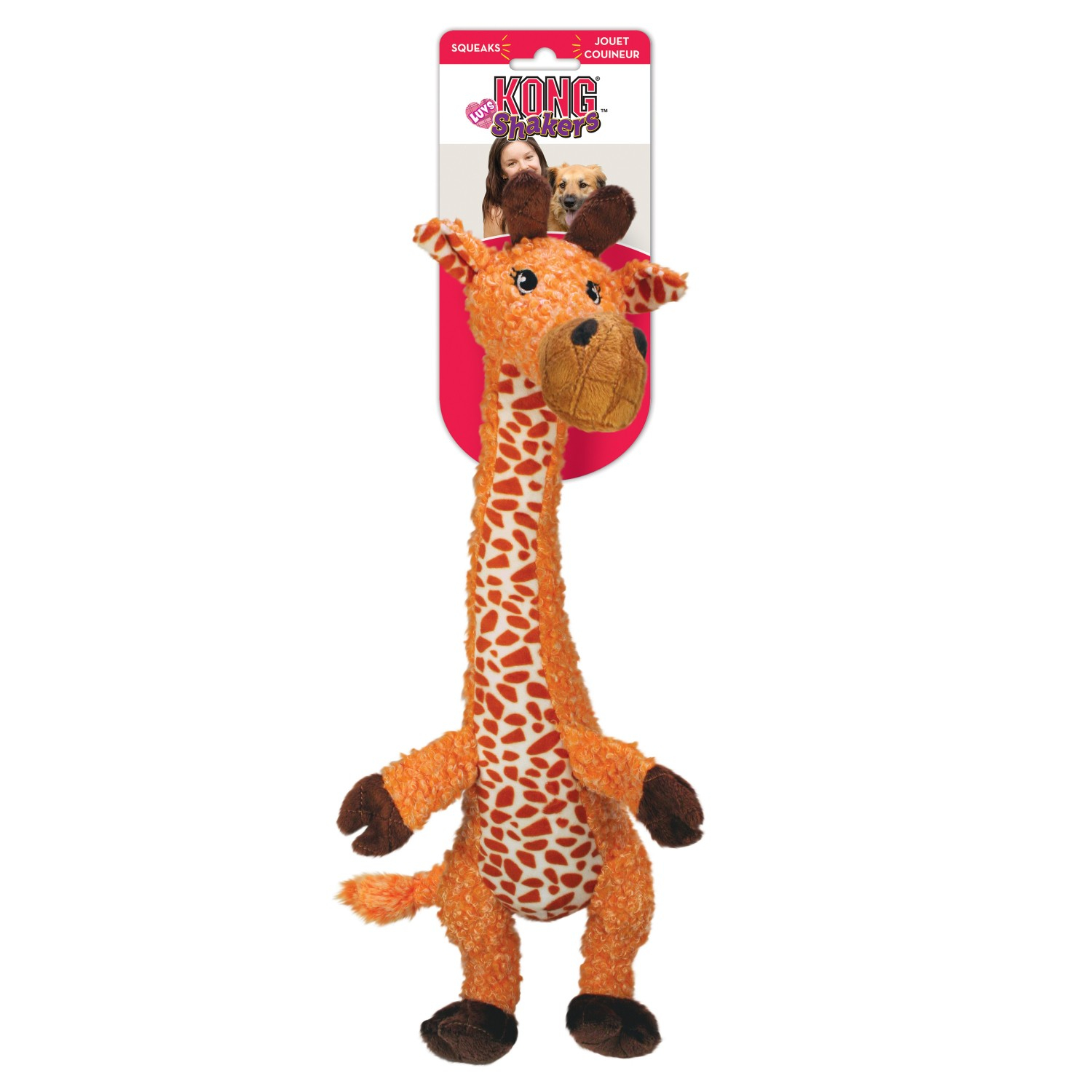Gioco per cani KONG Peluche Shakers Luvs Giraffa