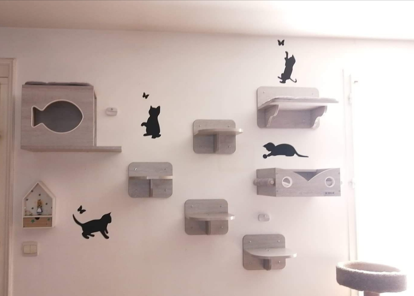 Arbre A Chat Mural Modulable Zolia Hooky