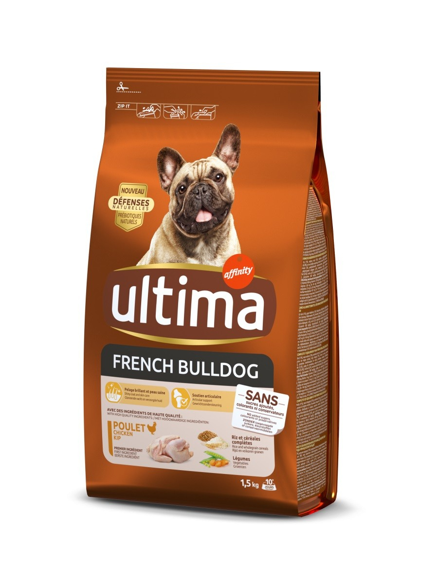 Affinity ULTIMA Mini French Bulldog - Ração seca de frango para buldogue francês