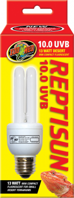 Ampoule fluorescente compact UVB 10.0 désert - 13W et 26W