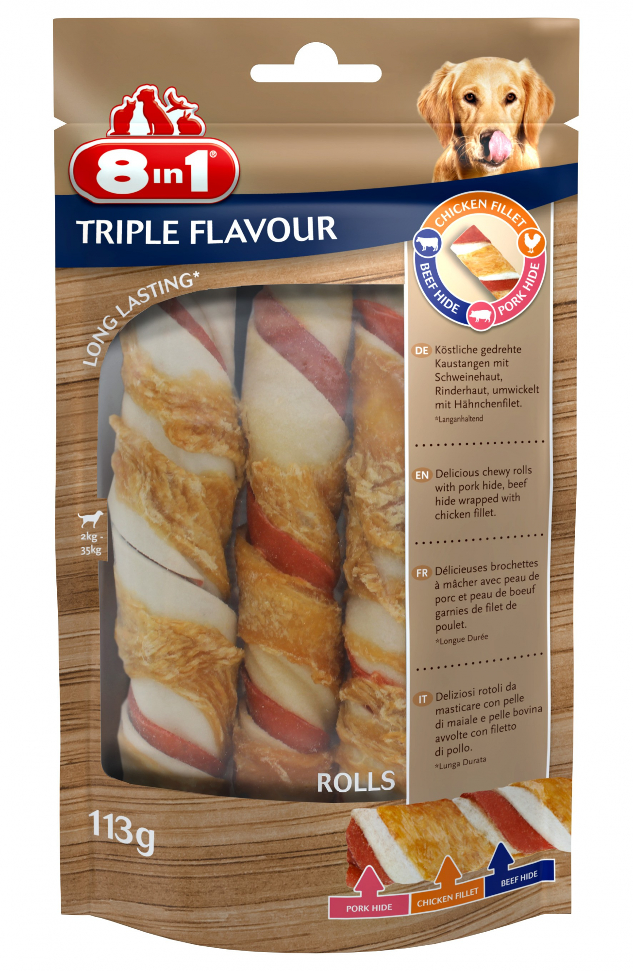 8in1 Triple Flavour Rolls