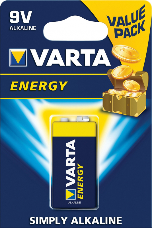 VARTA Piles 9V Alkaline Energy