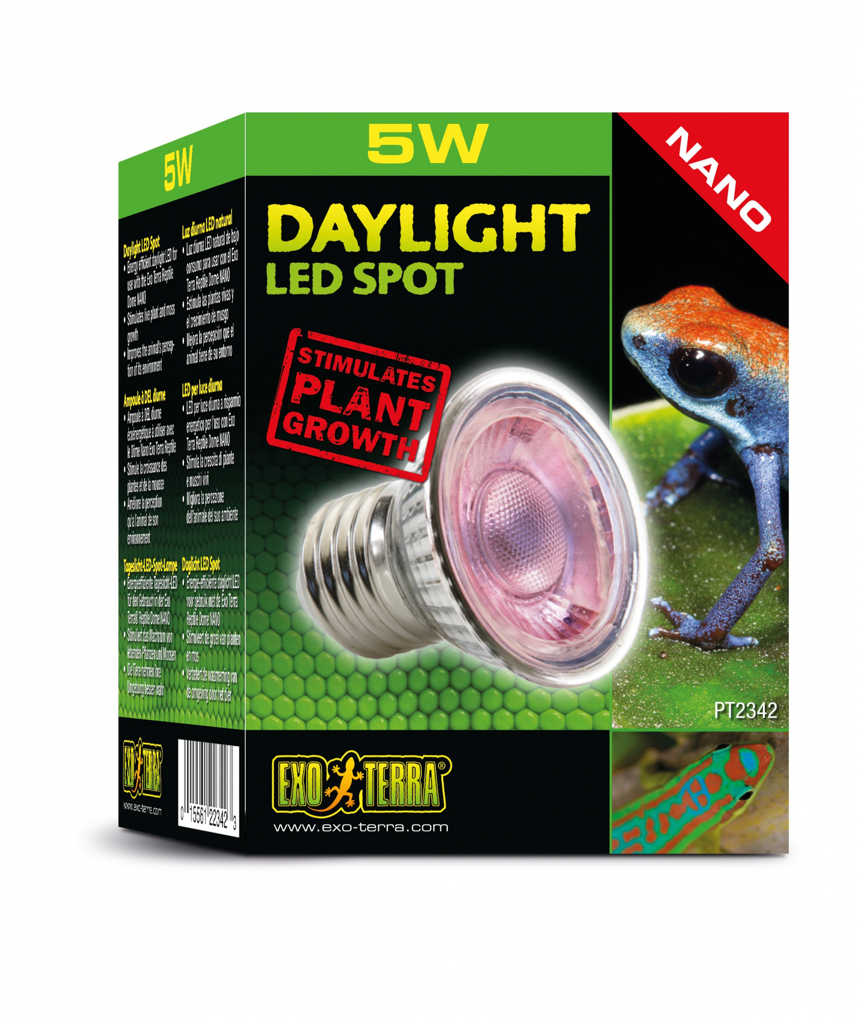 Eclairage terrarium Daylight LED Spot Nano 5W Exo Terra