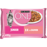 PURINA ONE Pâtée pour Chat Junior au Saumon