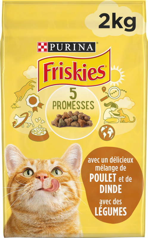 FRISKIES Cat met kip & kalkoen