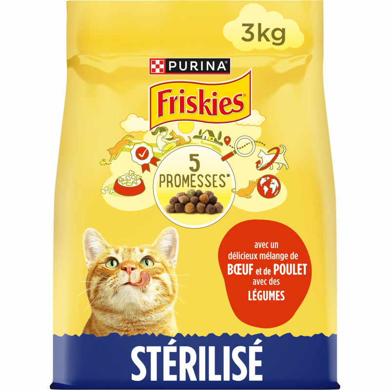 FRISKIES Cat Sterilized rund, kip & groente