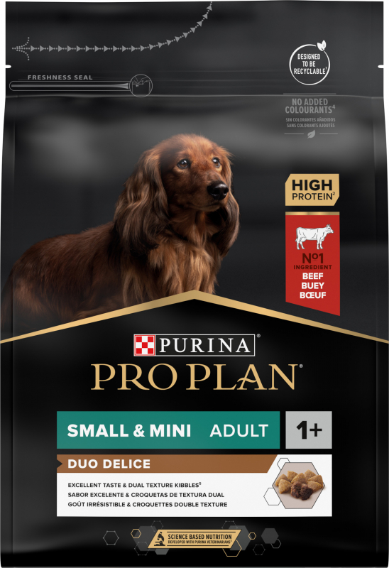 Pro Plan Duo Délice de Carne Bovina para Pequeno Cão Adulto
