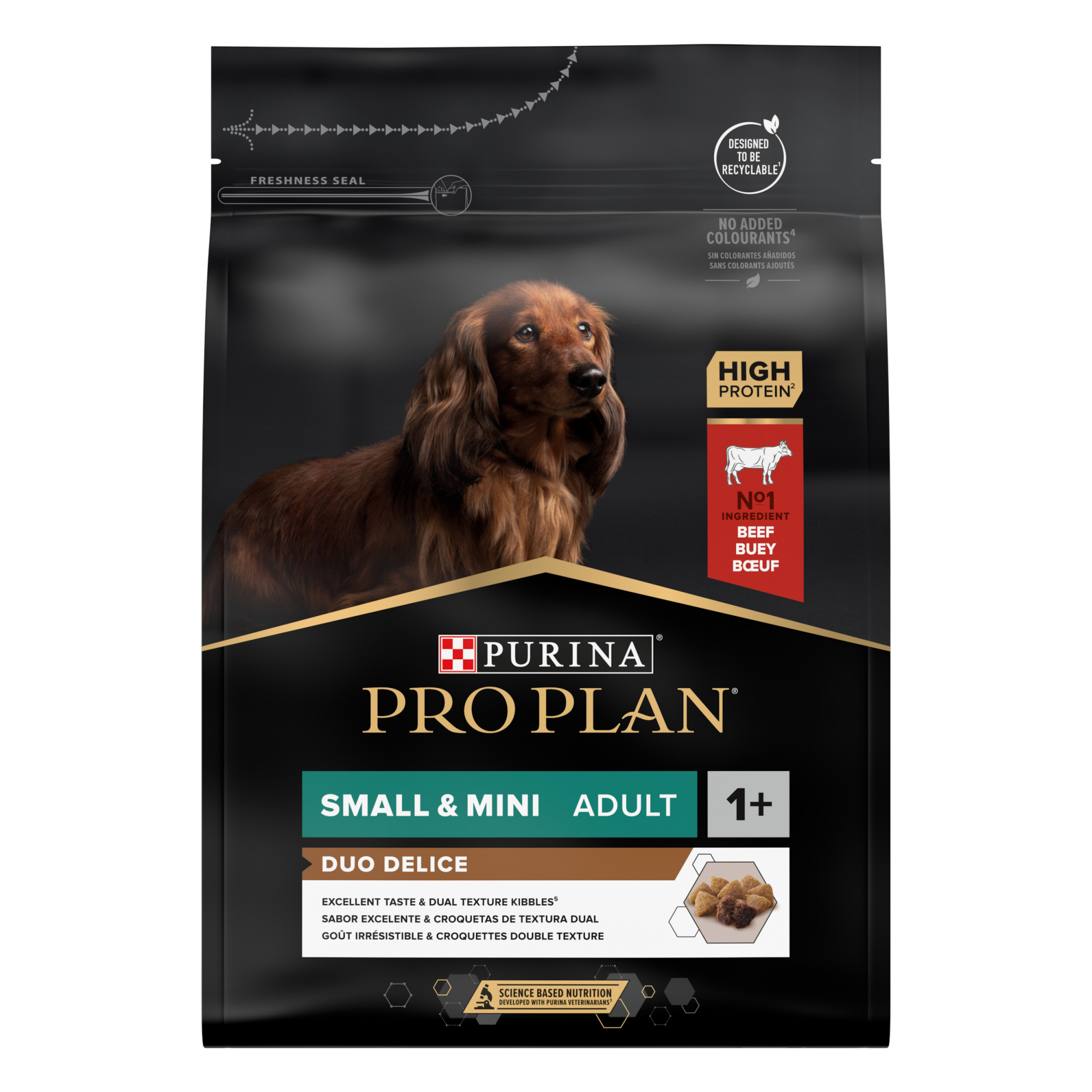 Pro Plan Duo Délice mit Rindfleisch für kleine erwachsene Hunde