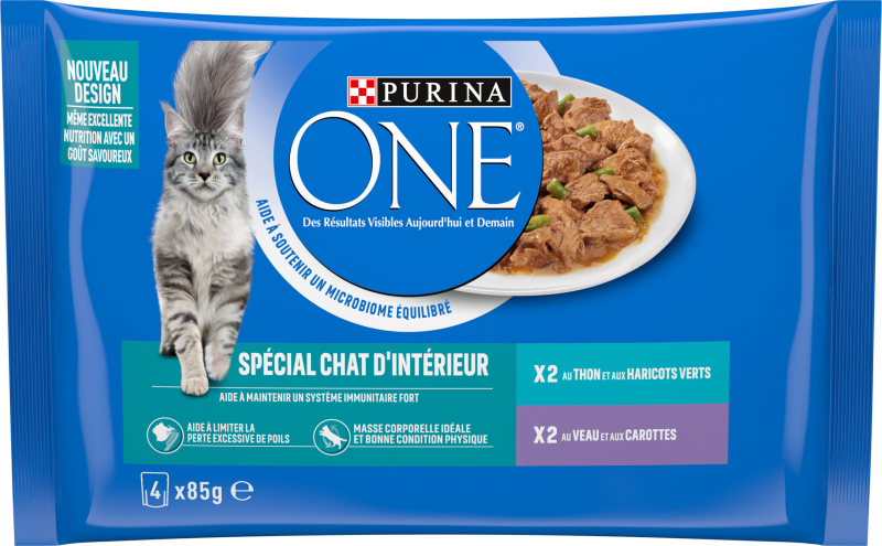 Purina ONE comida húmeda para gatos de interior