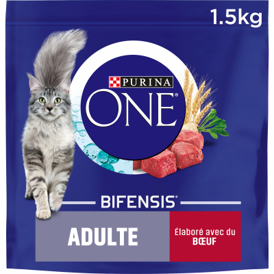 PURINA ONE Chat Adulte au Boeuf