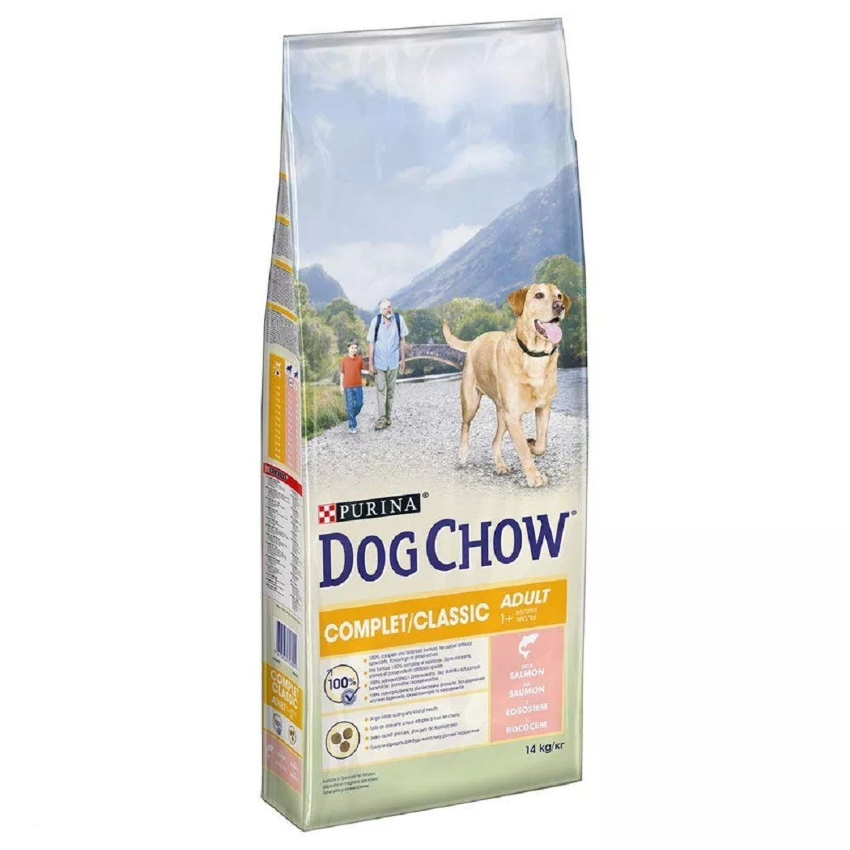 DOG CHOW per cani completo con salmone