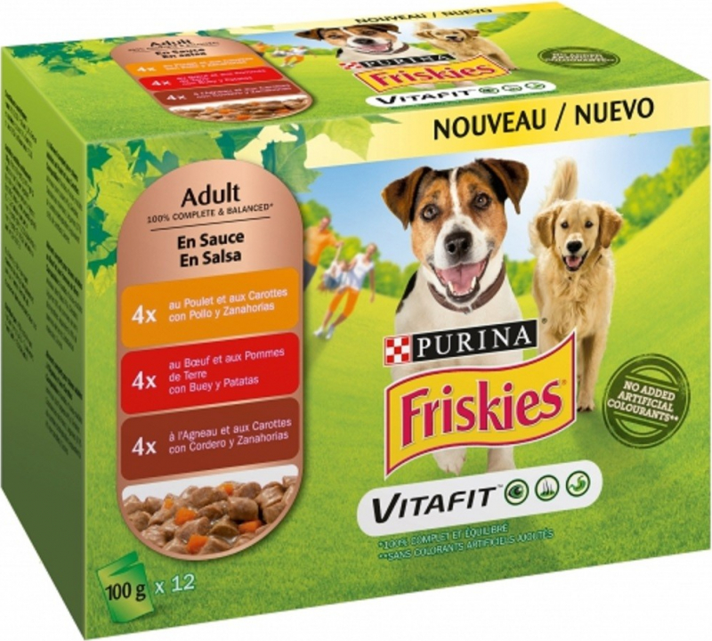 FRISKIES Paté de Carnes e Legumes em Molho para cão