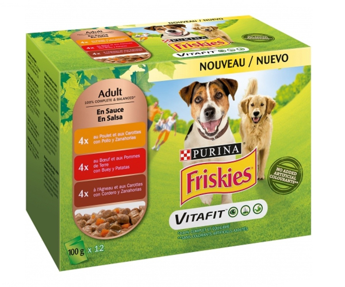 FRISKIES Paté de Carnes e Legumes em Molho para cão