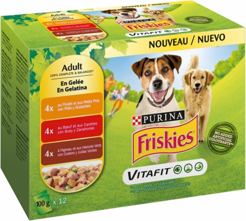 FRISKIES Adult Carne y verdura en gelatina Comida húmeda para perros