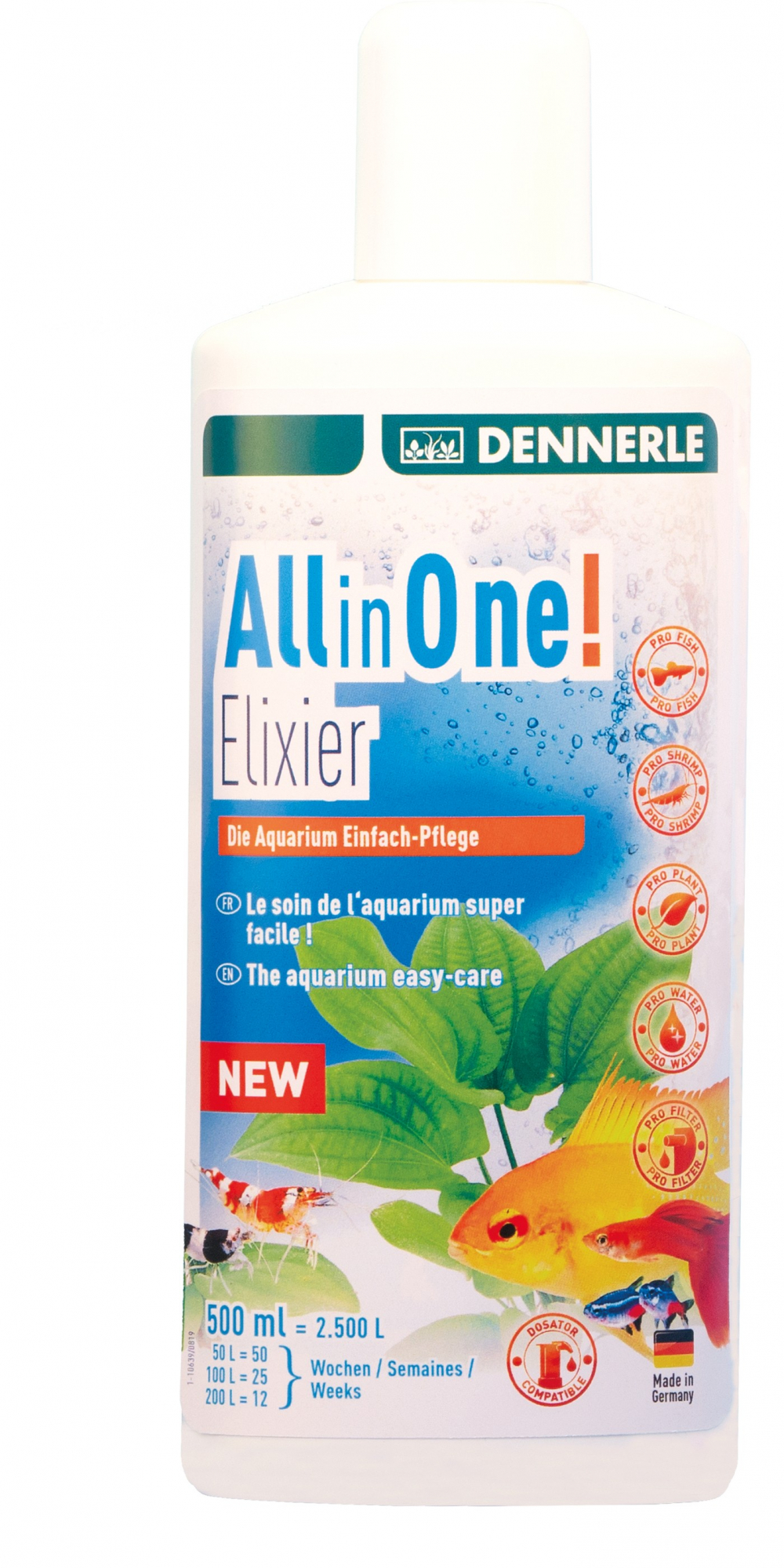 Dennerle All in one Elixir condicionador e fertilizante para aquário