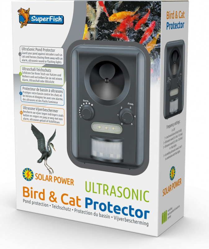 Ultraschall-Teichschutz - SF Bird & Cat Protector