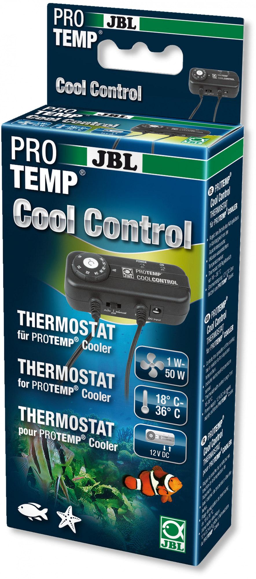 JBL ProTemp CoolControl Thermostat de commande 12 V pour ventilateurs d'aquariums