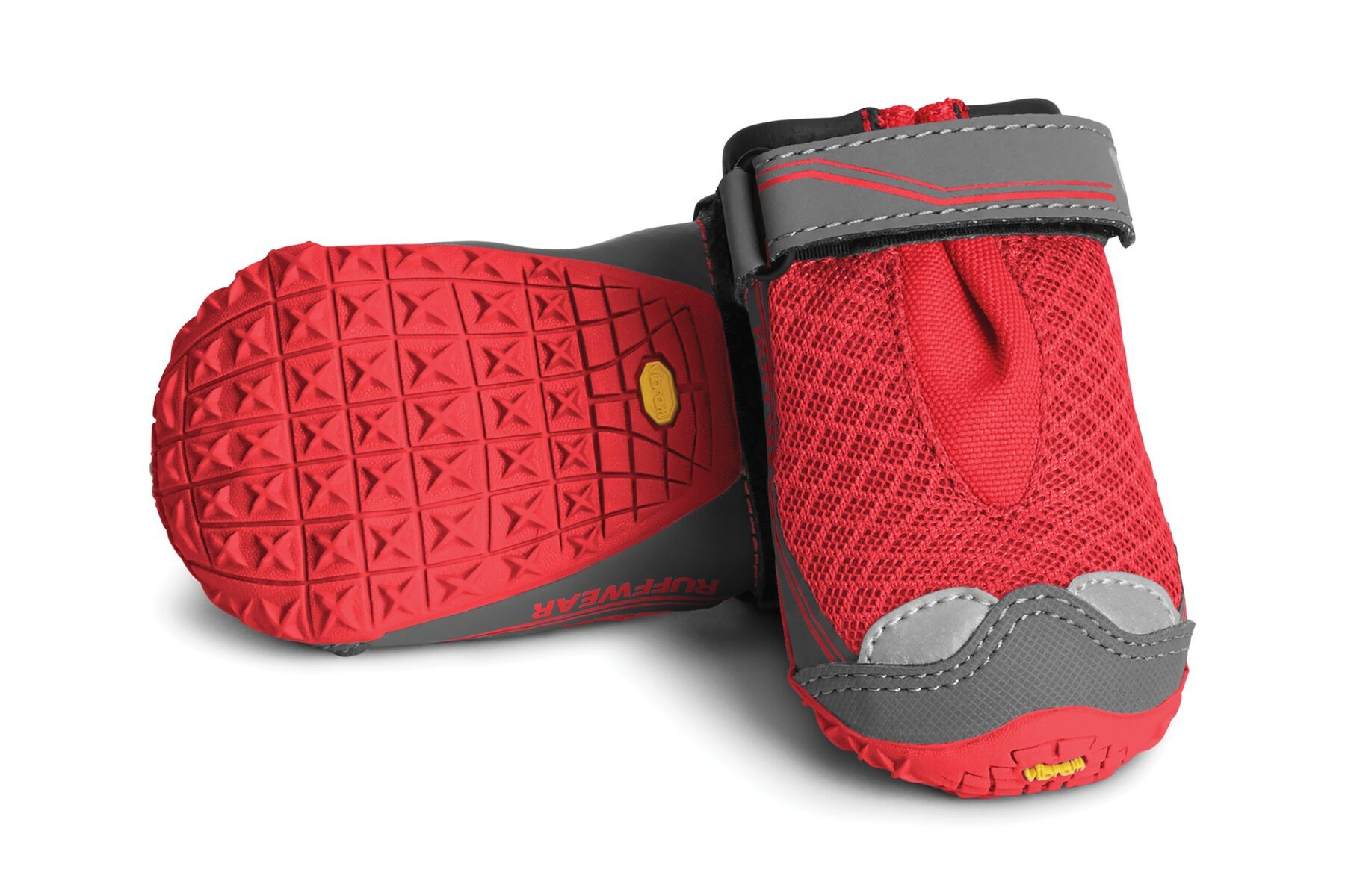 Paio di stivali rossi Grip Trex di Ruffwear - varie misure disponibili