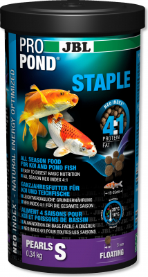 JBL Propond Staple Granulés toutes saisons pour carpes koï et poissons de bassin de 15 à 55 cm
