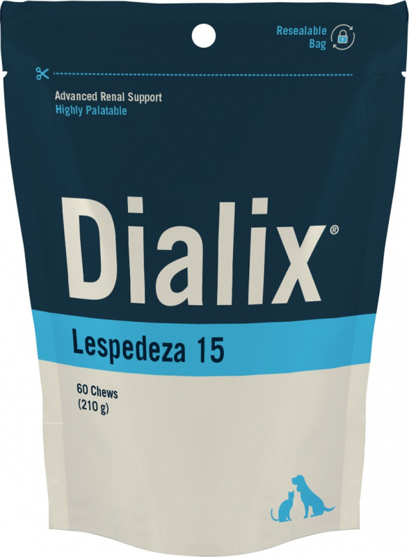 VETNOVA Dialix Lespedeza-15 Soutien Rénal pour chiens