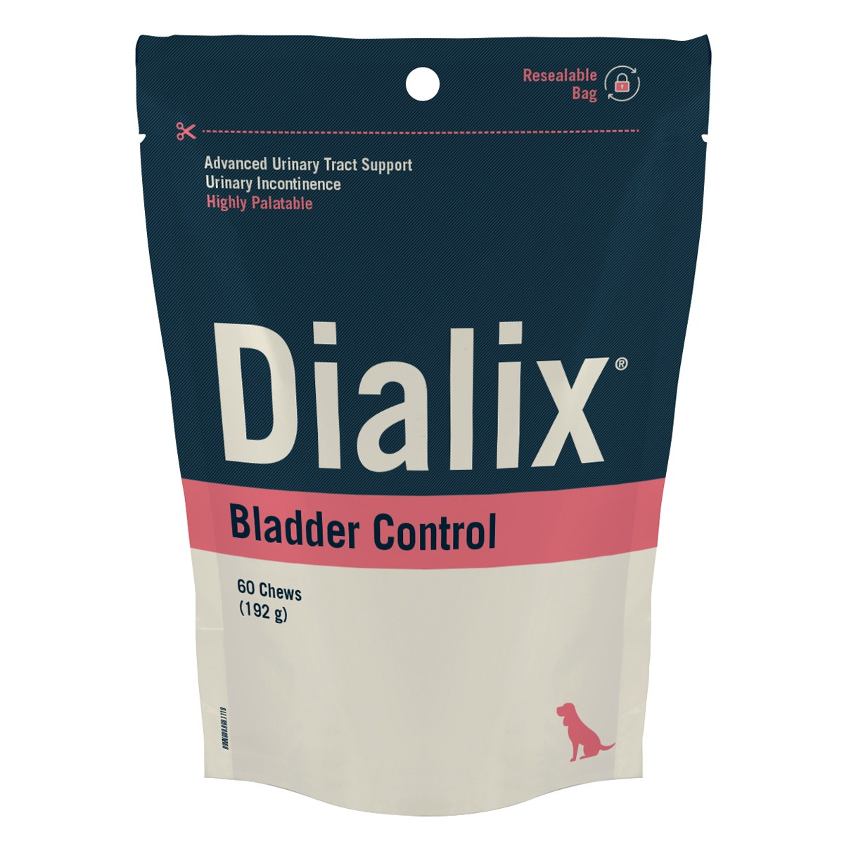 VETNOVA Dialix Bladder Control Suporte do tónus da bexiga para cães