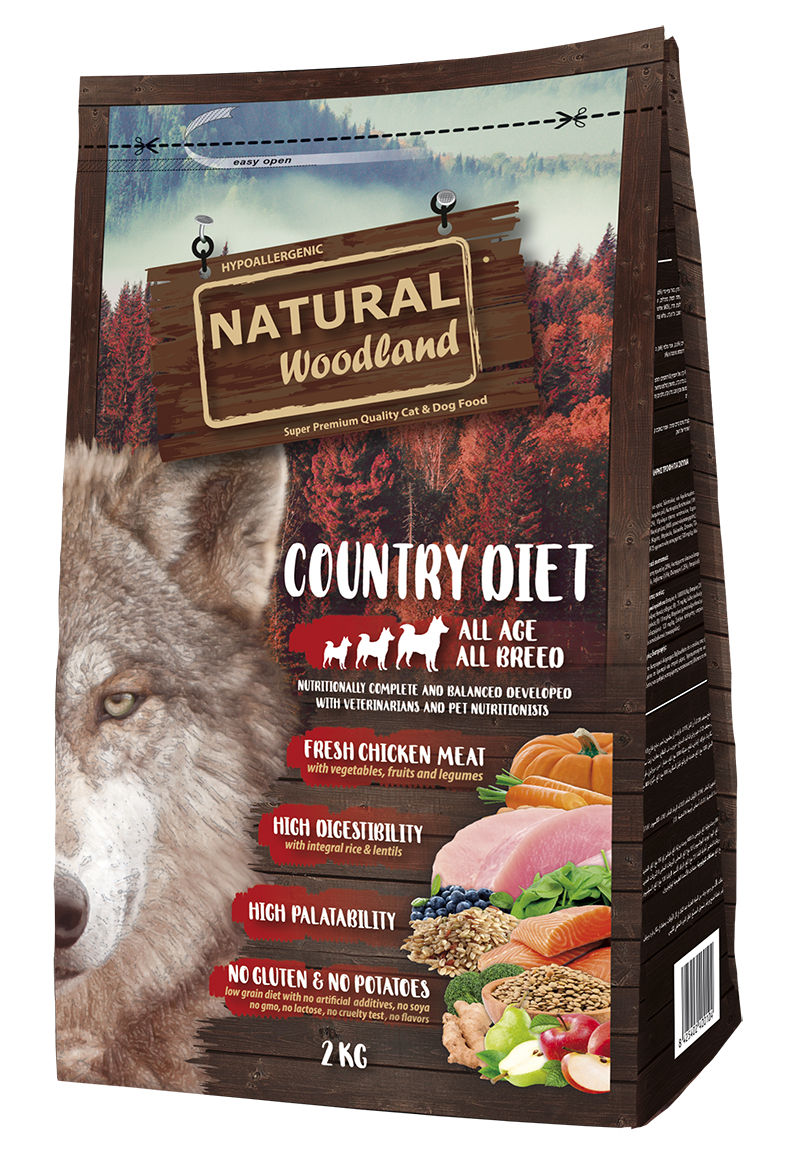 NATURAL WOODLAND Country diet para perro de cualquier edad
