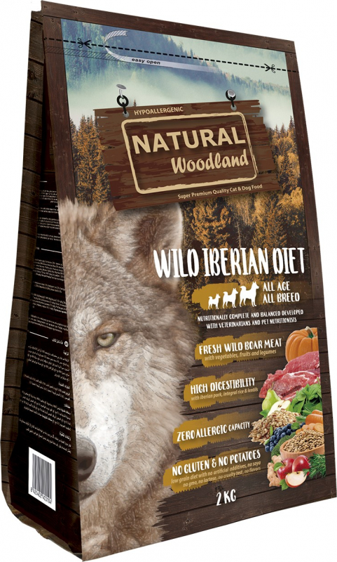NATURAL WOODLAND Wild iberian diet pour Chien de tous âges