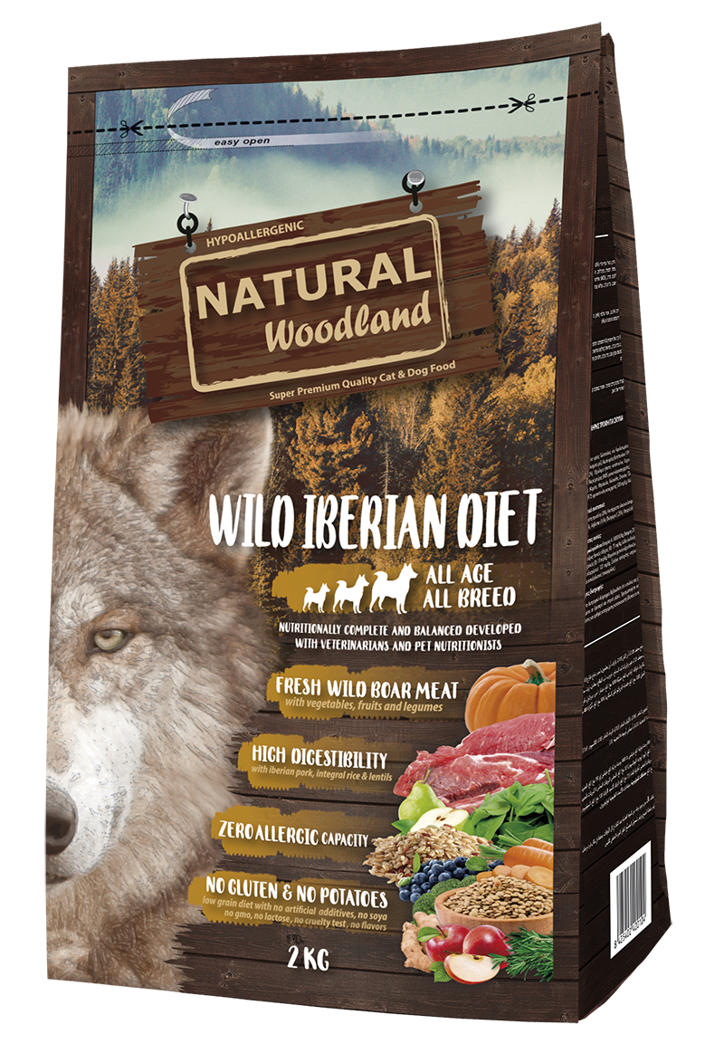 NATURAL WOODLAND Wild iberian diet per cani di ogni età