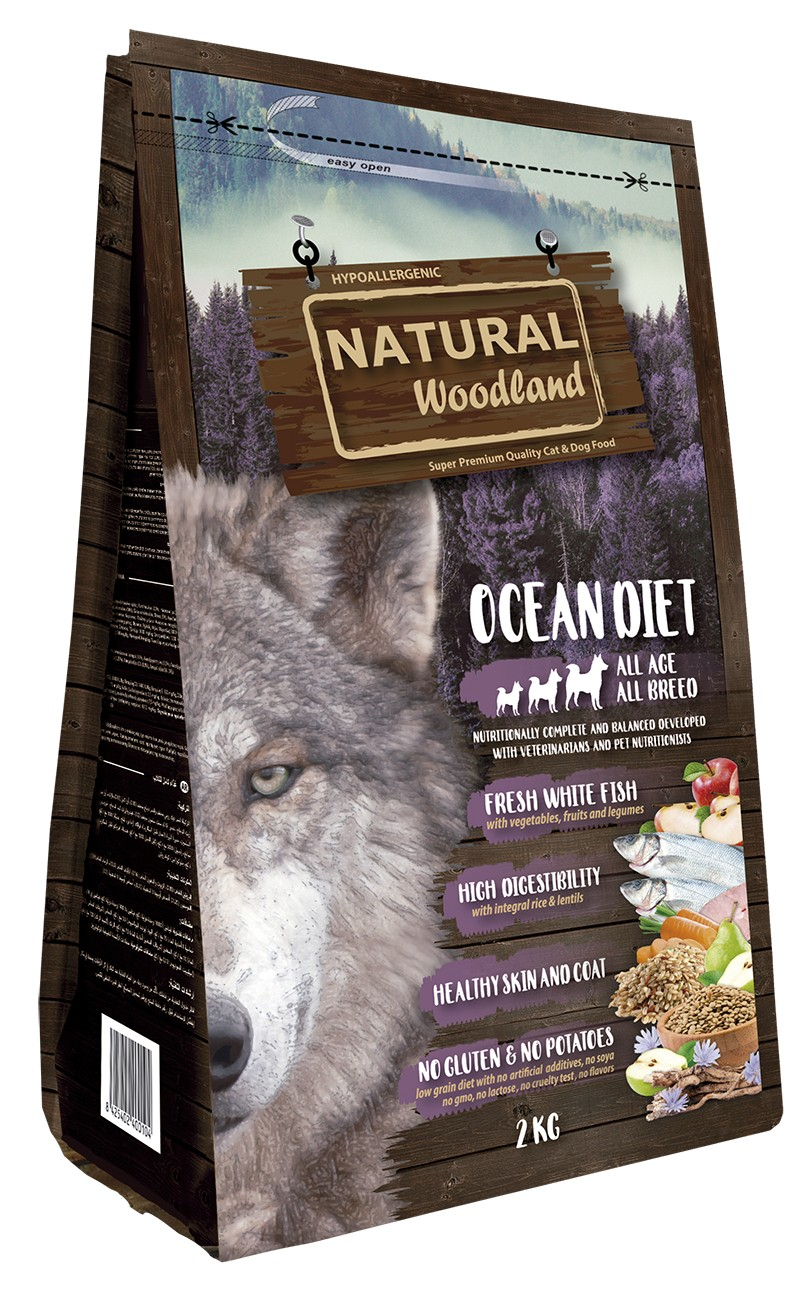 NATURAL WOODLAND Ocean diet - Alimento seco para cão de todas as idades