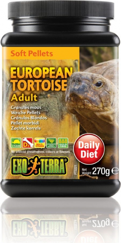 Exo Terra Weiche Pellets für Europäische Erwachsene Landschildkröten 270g