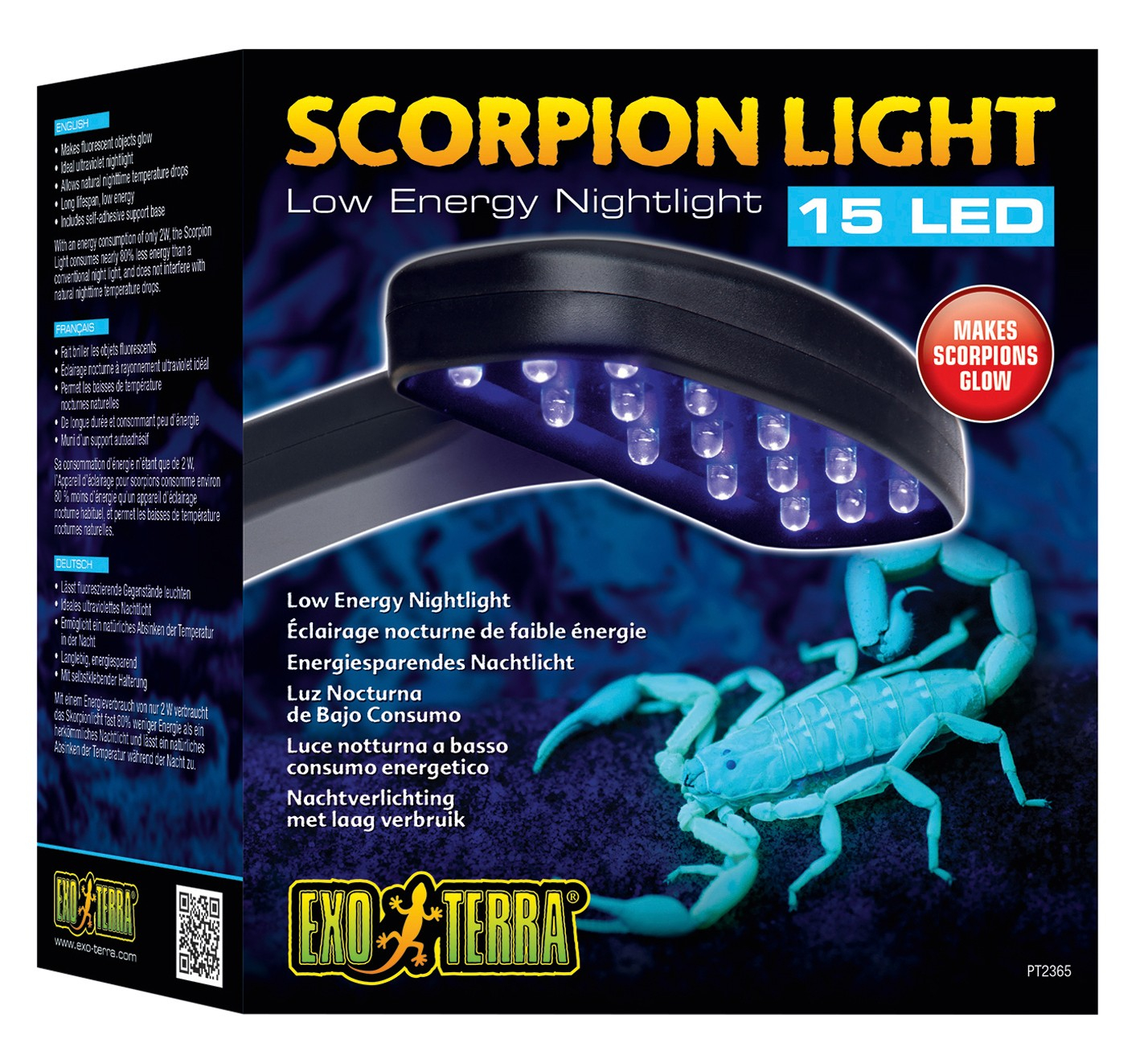Aparato de iluminación Exo Terra para escorpiones