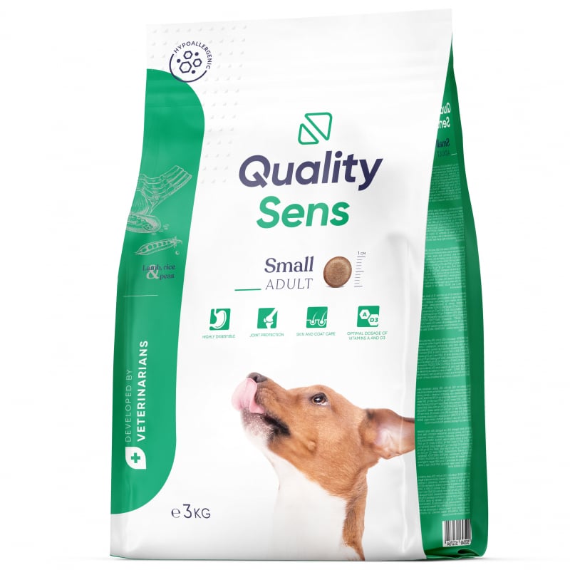 QUALITY SENS Small Agneau Rijst zeer goed verteerbaar voor kleine honden